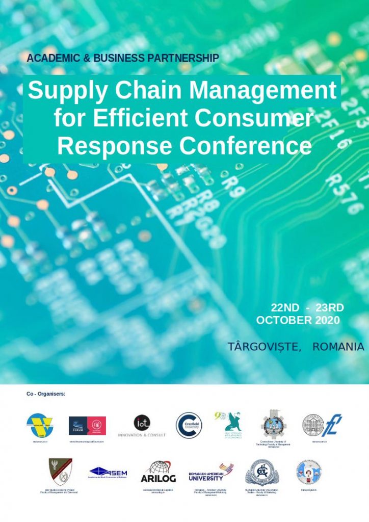Supply Chain Management Journal scm4ecr VirgiL POPA